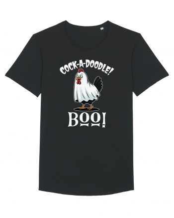 Cock A Doodle Boo | Funny Halloween Ghost Chicken Black