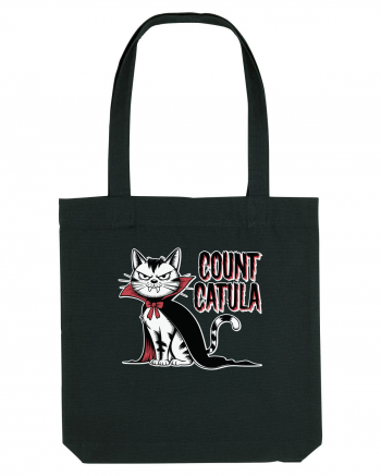 Count Catula Funny Halloween Cat Black