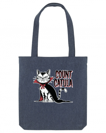 Count Catula Funny Halloween Cat Midnight Blue