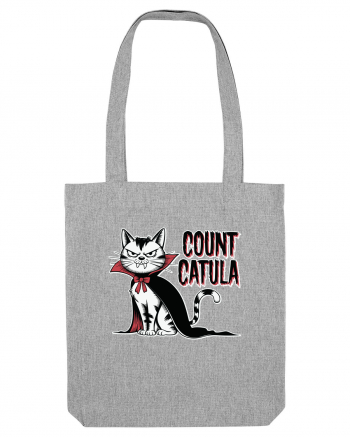 Count Catula Funny Halloween Cat Heather Grey