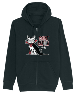 Count Catula Funny Halloween Cat Hanorac cu fermoar Unisex Connector
