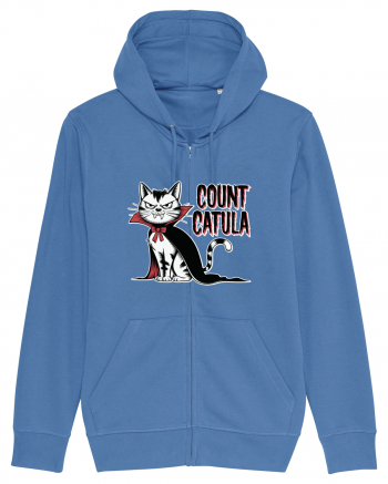 Count Catula Funny Halloween Cat Bright Blue