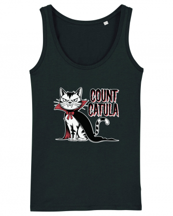 Count Catula Funny Halloween Cat Black