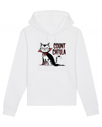 Count Catula Funny Halloween Cat White