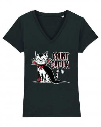 Count Catula Funny Halloween Cat Black