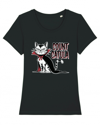 Count Catula Funny Halloween Cat Black