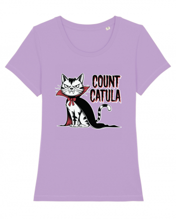 Count Catula Funny Halloween Cat Lavender Dawn