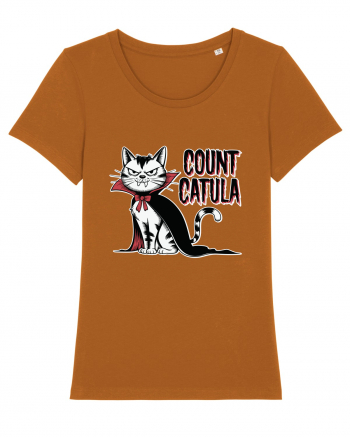 Count Catula Funny Halloween Cat Roasted Orange