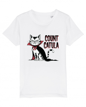 Count Catula Funny Halloween Cat White