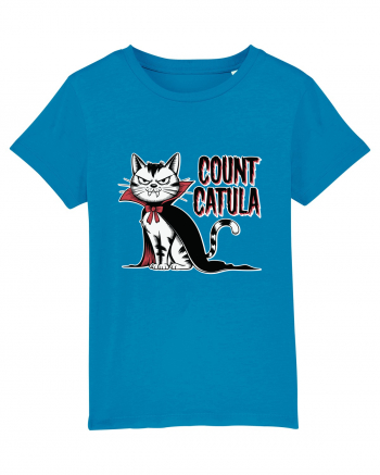 Count Catula Funny Halloween Cat Azur