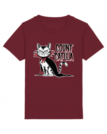 Count Catula Funny Halloween Cat Burgundy