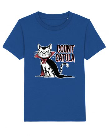 Count Catula Funny Halloween Cat Majorelle Blue