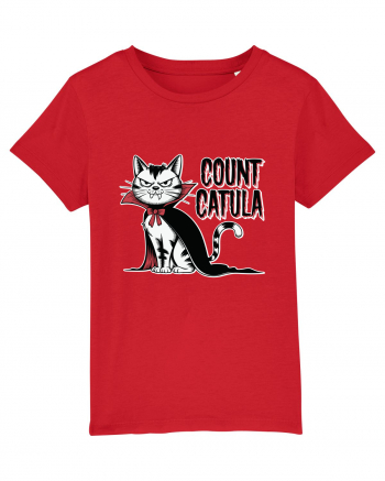 Count Catula Funny Halloween Cat Red