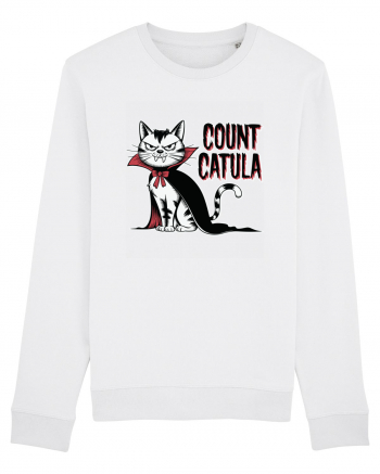 Count Catula Funny Halloween Cat White