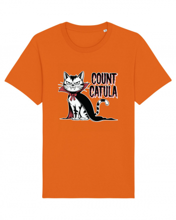 Count Catula Funny Halloween Cat Bright Orange