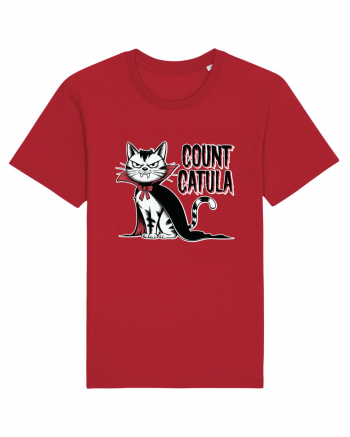 Count Catula Funny Halloween Cat Red