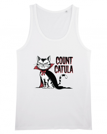 Count Catula Funny Halloween Cat White