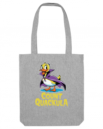 Count Quackula Funny Duck Halloween Heather Grey