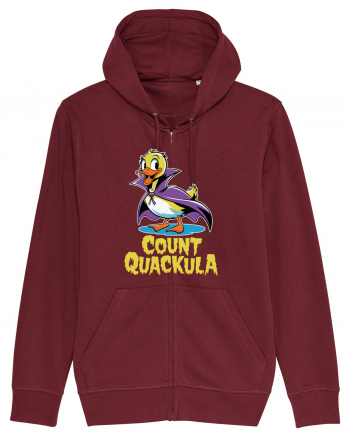 Count Quackula Funny Duck Halloween Burgundy