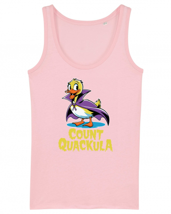 Count Quackula Funny Duck Halloween Cotton Pink