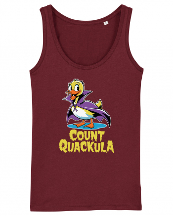 Count Quackula Funny Duck Halloween Burgundy