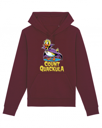 Count Quackula Funny Duck Halloween Burgundy