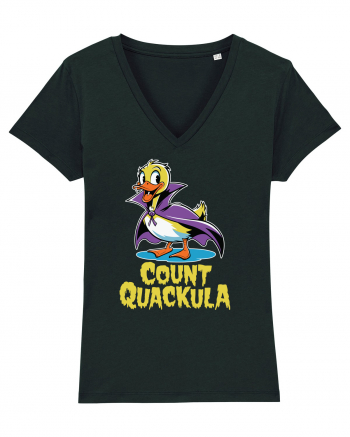 Count Quackula Funny Duck Halloween Black