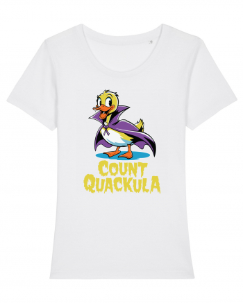 Count Quackula Funny Duck Halloween White