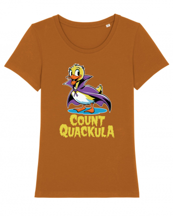 Count Quackula Funny Duck Halloween Roasted Orange