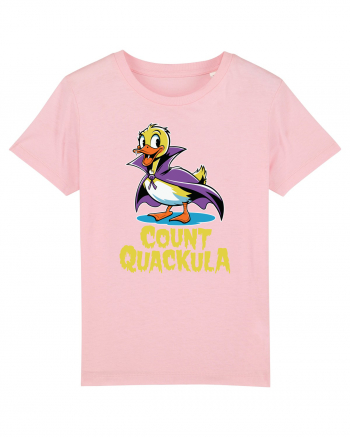 Count Quackula Funny Duck Halloween Cotton Pink