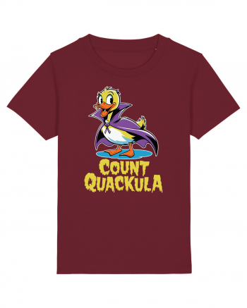 Count Quackula Funny Duck Halloween Burgundy