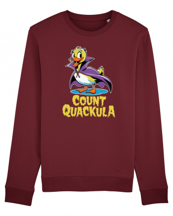 Count Quackula Funny Duck Halloween Burgundy