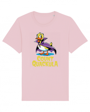 Count Quackula Funny Duck Halloween Cotton Pink