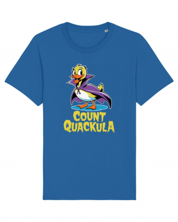 Count Quackula Funny Duck Halloween Royal Blue