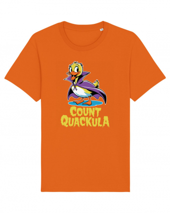 Count Quackula Funny Duck Halloween Bright Orange