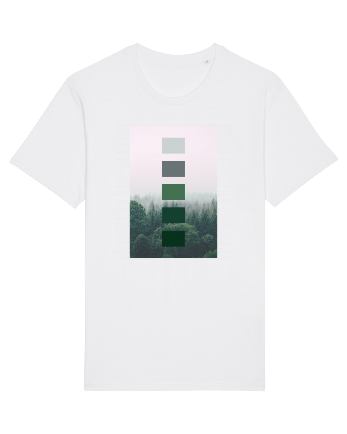 Tricou mânecă scurtă Unisex Rocker White