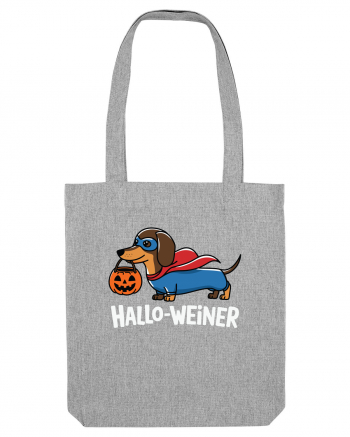 HalloWeiner Funny Halloween SuperDog Heather Grey