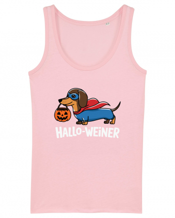 HalloWeiner Funny Halloween SuperDog Cotton Pink