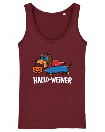 HalloWeiner Funny Halloween SuperDog Burgundy