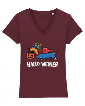 HalloWeiner Funny Halloween SuperDog Burgundy