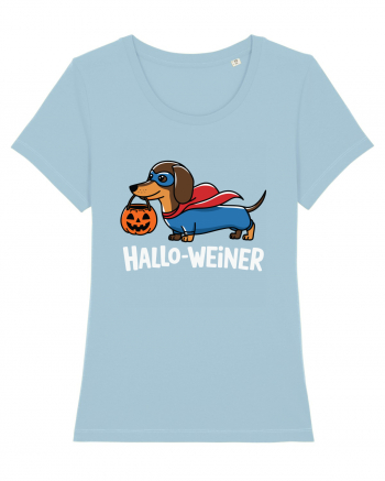 HalloWeiner Funny Halloween SuperDog Sky Blue