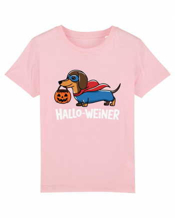 HalloWeiner Funny Halloween SuperDog Cotton Pink