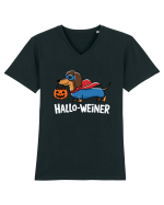 HalloWeiner Funny Halloween SuperDog Tricou mânecă scurtă guler V Bărbat Presenter