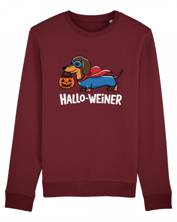 HalloWeiner Funny Halloween SuperDog Burgundy