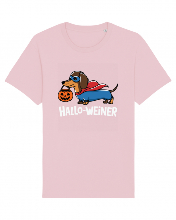 HalloWeiner Funny Halloween SuperDog Cotton Pink