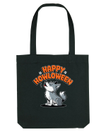 Happy Howloween Funny Halloween Wolf Sacoșă textilă