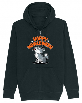 Happy Howloween Funny Halloween Wolf Black