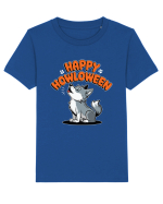 Happy Howloween Funny Halloween Wolf Tricou mânecă scurtă  Copii Mini Creator