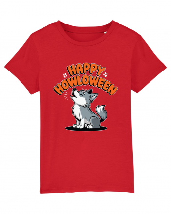 Happy Howloween Funny Halloween Wolf Red