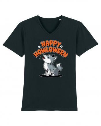 Happy Howloween Funny Halloween Wolf Black